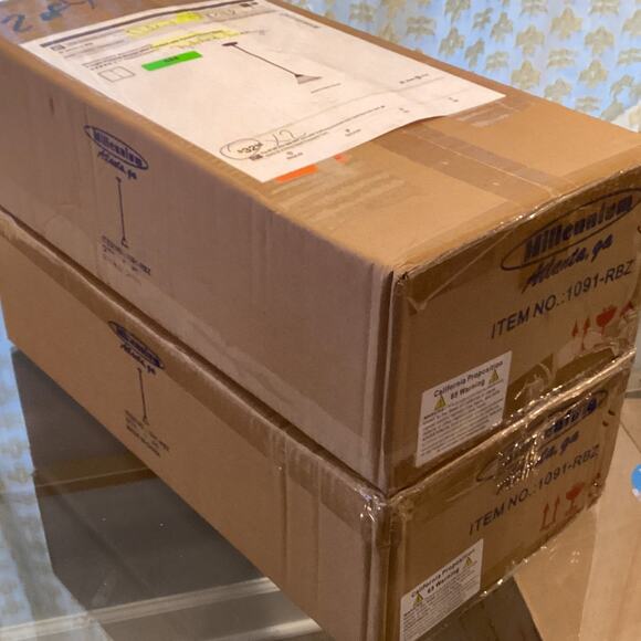 2 Millennium Lighting Fulton (1091-RBZ) 1-Light Mini Pendants Bronze NEW IN BOX - Picture 4 of 5